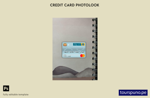 listo para imprimir plantilla frontal de aspecto fotográfico de tarjeta de dé 44